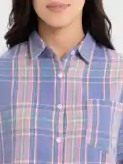 Лавандовый рубашка женская