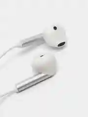 Белый проводные наушники, разъем 3.5, mini jack 3.5, вкладыши