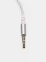 Белый проводные наушники, разъем 3.5, mini jack 3.5, вкладыши