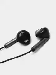 Черный проводные наушники, разъем 3.5, mini jack 3.5, вкладыши