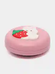 Розовый расческа для волос, массажная, с зеркалом, складная