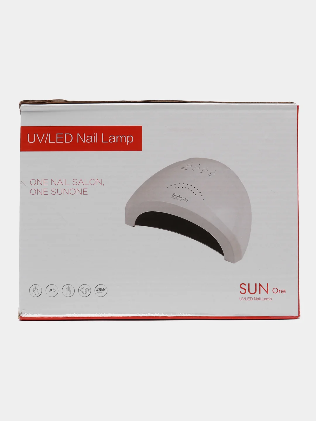Белый лампа для маникюра SunOne, 48 W