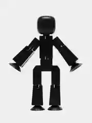 Черный большой игровой набор фигурок Stikbot (Стикбот), со штативом / Игровой набор Stikbot