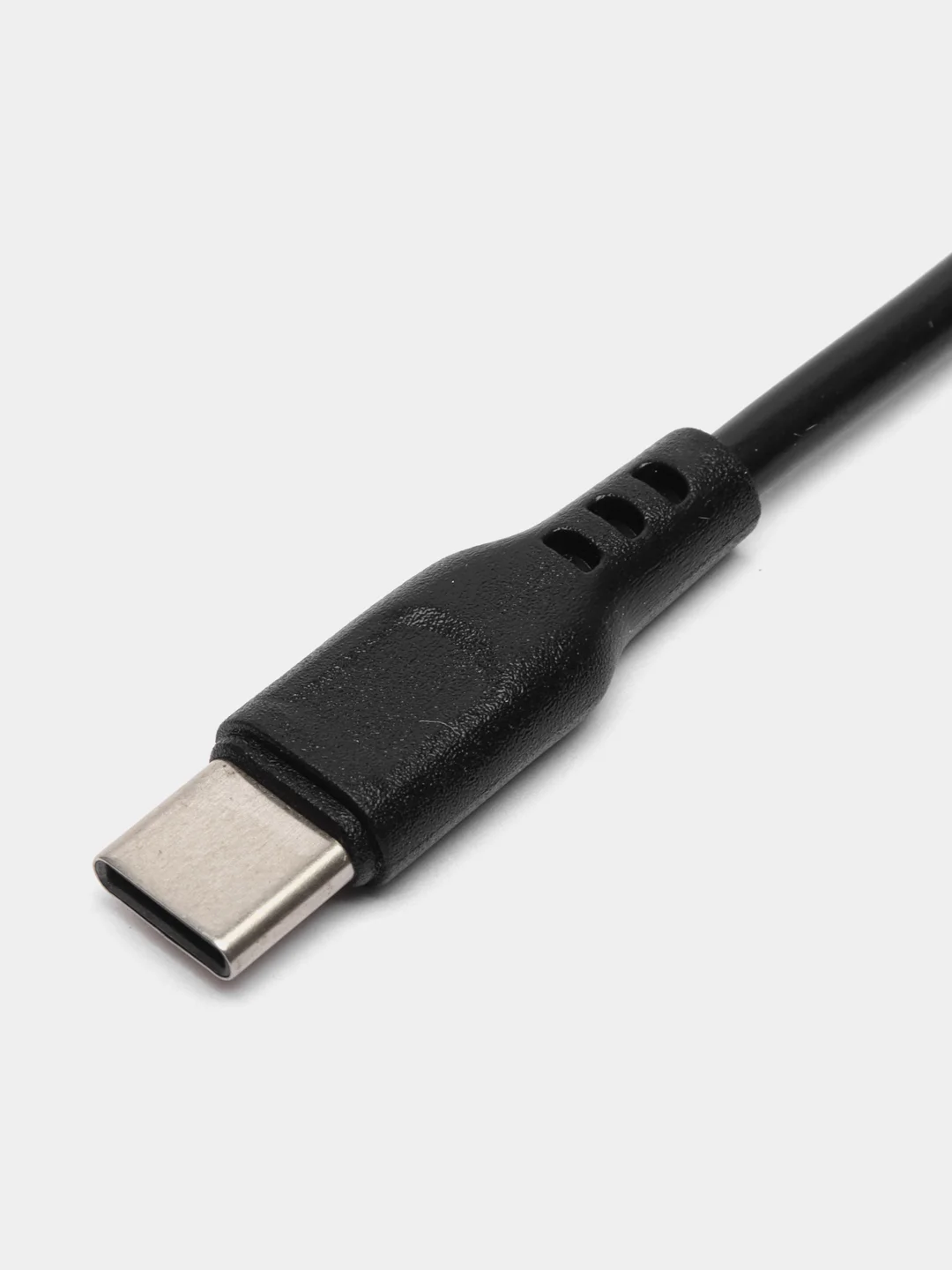 Белый кабель зарядник USB Type-C Denmen D01T 2.4A, зарядка 1 м