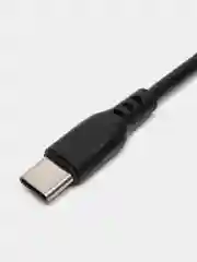 Белый кабель зарядник USB Type-C Denmen D01T 2.4A, зарядка 1 м