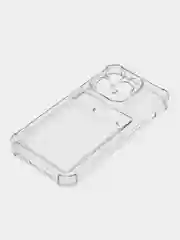 Черный чехол iPhone 14 Pro ,14 Pro Max, 15 Pro, 15 Pro Max, с визитницей, прозрачный