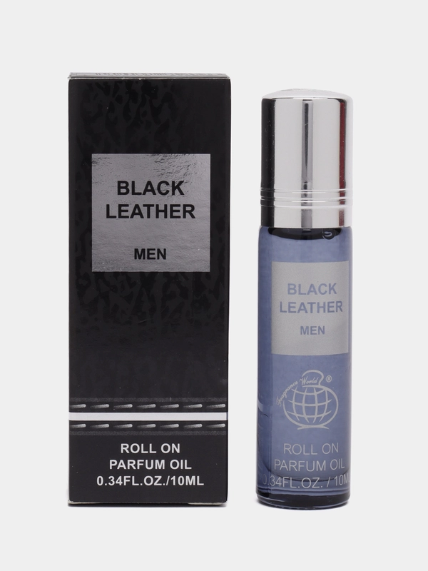 Мужские масляные духи Black Leather (Черная Кожа) Fragrance 10 мл без спирта