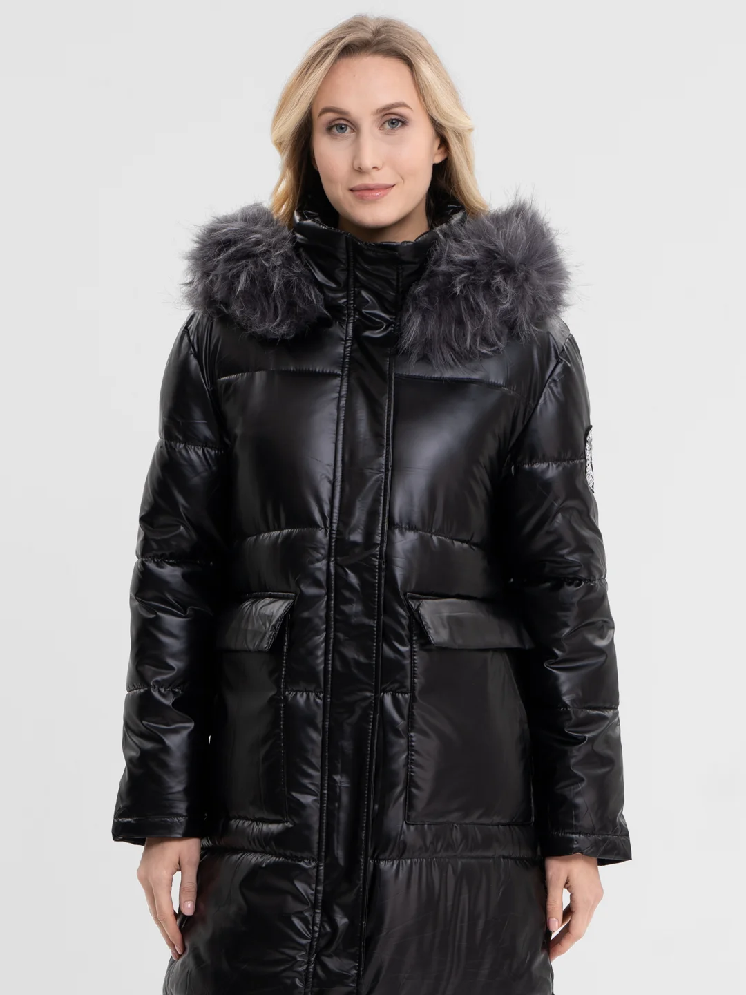 Куртка женская, зимняя, длинная, бомбер oversize, пуховик, зима 2024