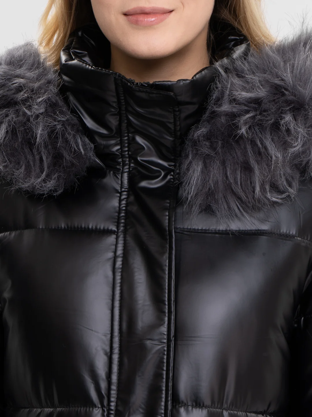 Куртка женская, зимняя, длинная, бомбер oversize, пуховик, зима 2024