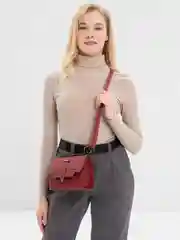 Красный маленькая женская сумка через плечо