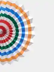 Белый фанты бумажные "Вееры", 6 шт., декор интерьера