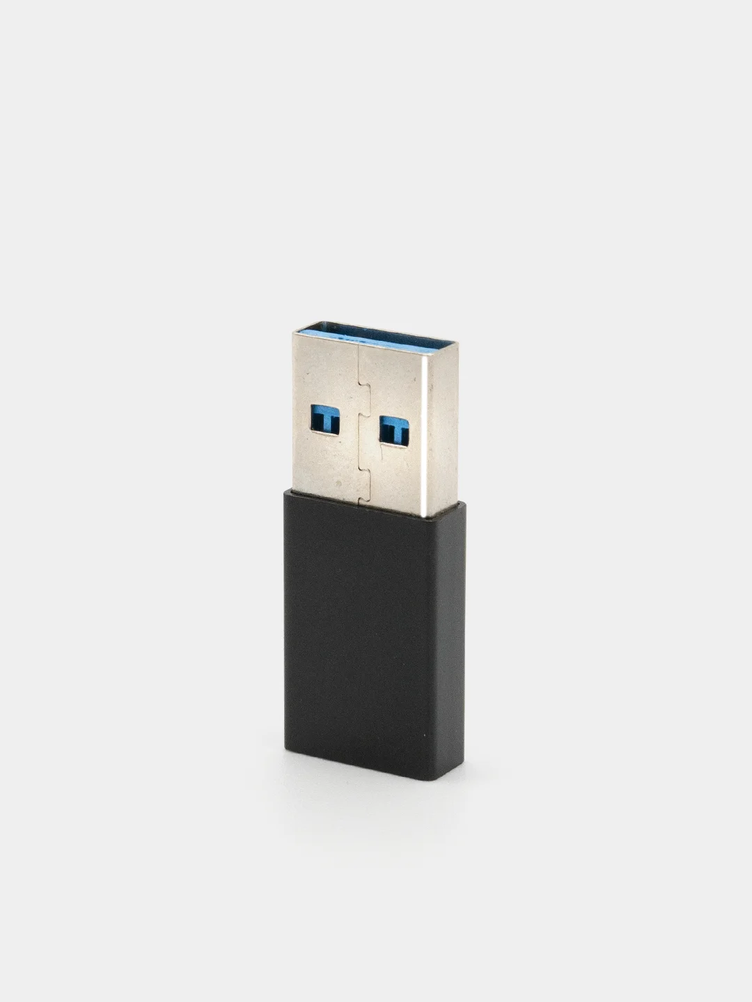 Черный переходник USB 2.0 на USB Type-C