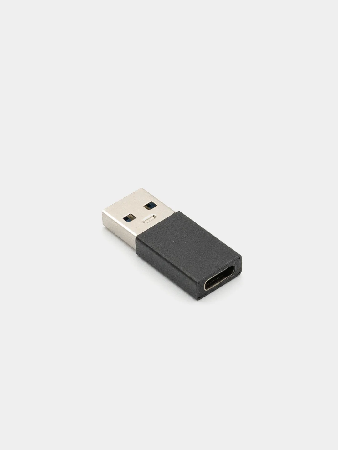 Черный переходник USB 2.0 на USB Type-C