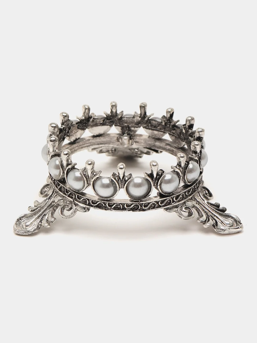 Серебряный подставка для кистей "Корона"