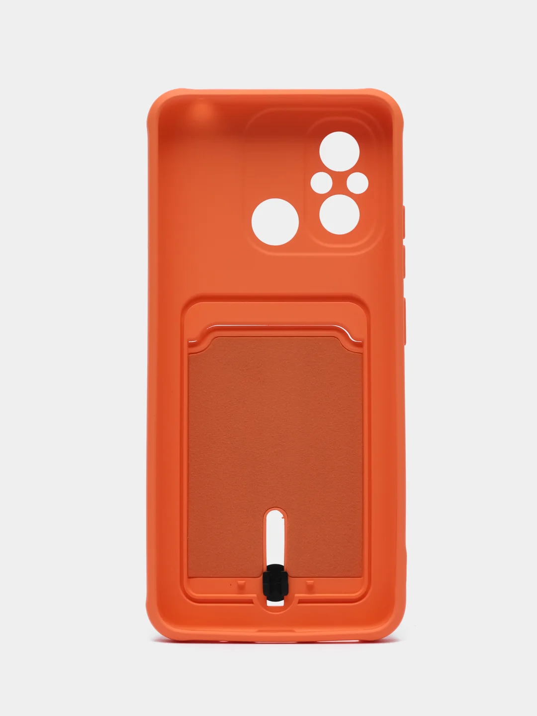 Оранжевый силиконовый чехол для Xiaomi Redmi 12C (Сяоми Редми 12С), прозрачный
