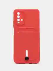 Коралловый чехол силиконовый для Xiaomi Redmi 9T (Редми 9Т), с защитой камеры
