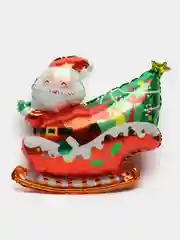 Красный воздушные фольгированные шары "Новый год", "Елка", "Дед Мороз", "Снежинка",