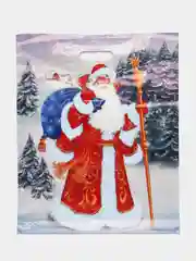 Бежевый меланж новогодние пакеты, ламинированные, набор, 37 x 46 см