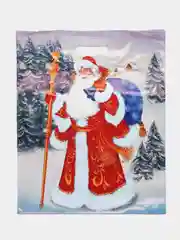 Бежевый меланж новогодние пакеты, ламинированные, набор, 37 x 46 см
