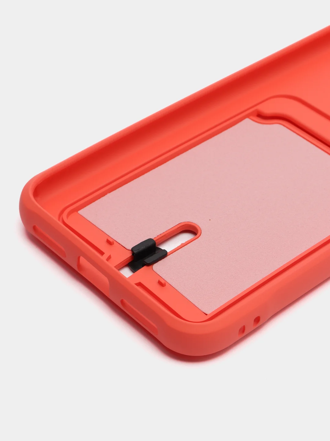 Коралловый силиконовый чехол для Xiaomi Redmi Note 7 (Сяоми Нот 7), с карманом для карт