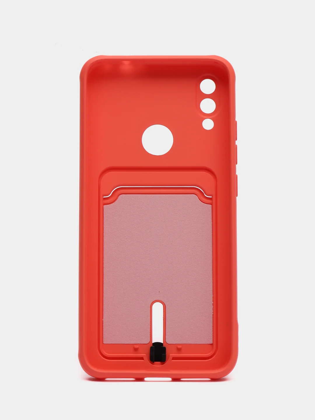 Коралловый силиконовый чехол для Xiaomi Redmi Note 7 (Сяоми Нот 7), с карманом для карт