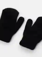 Черный варежки женские утепленные, двухслойные
