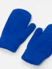 Синий варежки женские утепленные, двухслойные