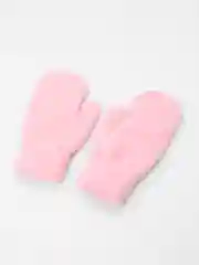 Розовый варежки женские утепленные, двухслойные