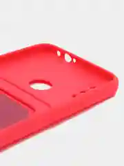 Фуксия силиконовый чехол для Xiaomi Redmi Note 7 (Сяоми Нот 7), с карманом для карт