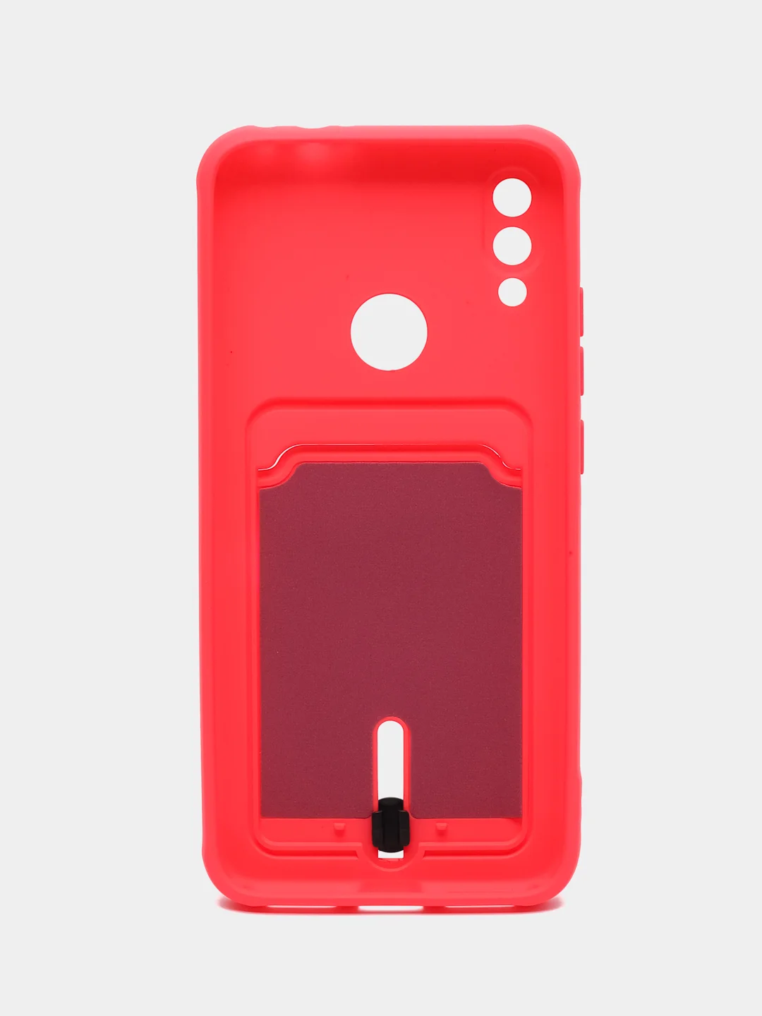Фуксия силиконовый чехол для Xiaomi Redmi Note 7 (Сяоми Нот 7), с карманом для карт