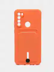 Манго силиконовый чехол для Xiaomi Redmi Note 8T (Сяоми Редми Нот 8Т), с карманом для карт