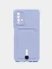 Лавандовый чехол силиконовый для Xiaomi Redmi 9T (Редми 9Т), с защитой камеры