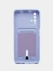 Лавандовый чехол силиконовый для Xiaomi Redmi 9T (Редми 9Т), с защитой камеры
