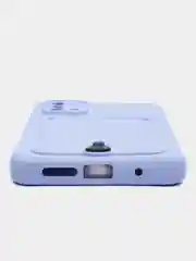 Лавандовый чехол силиконовый для Xiaomi Redmi 9T (Редми 9Т), с защитой камеры