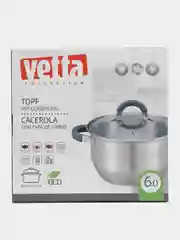 Кастрюля Vetta "Вена", со стеклянной крышкой, индукция, 24 х 13,5 см, 6,0 л