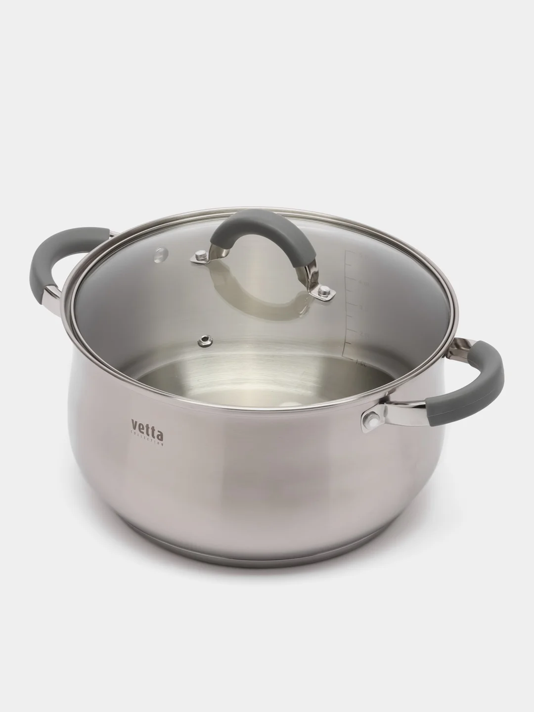 Кастрюля Vetta "Вена", со стеклянной крышкой, индукция, 24 х 13,5 см, 6,0 л