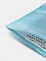 Небесно-голубой пакет подарочный с пластиковой ручкой/Прочный пакет на каждый день