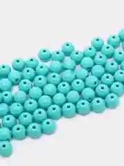 Бирюзовый акриловые бусины для создания украшений, 6 мм, 8 мм