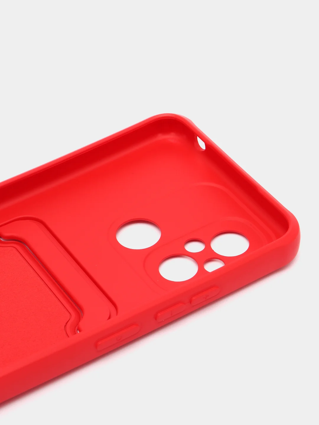 Вишнёвый силиконовый чехол для Xiaomi Redmi 12C (Сяоми Редми 12С), прозрачный