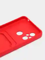 Вишнёвый силиконовый чехол для Xiaomi Redmi 12C (Сяоми Редми 12С), прозрачный