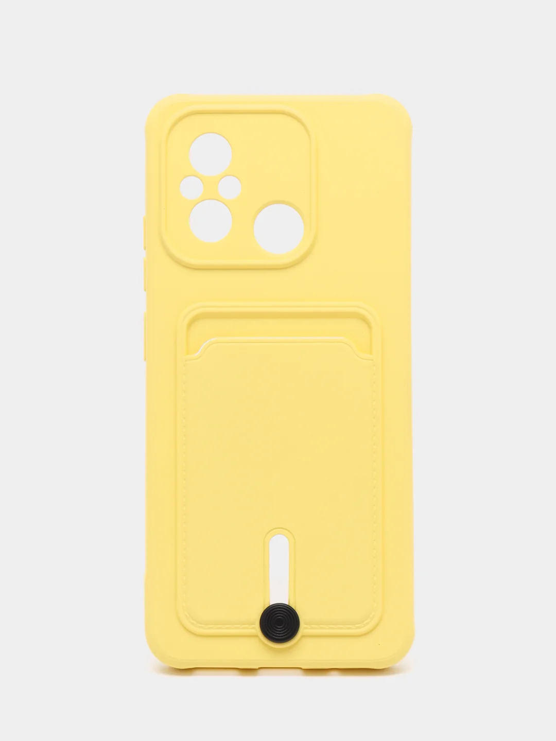 Желтый силиконовый чехол для Xiaomi Redmi 12C (Сяоми Редми 12С), прозрачный