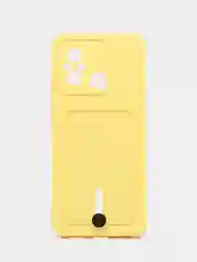 Желтый силиконовый чехол для Xiaomi Redmi 12C (Сяоми Редми 12С), прозрачный