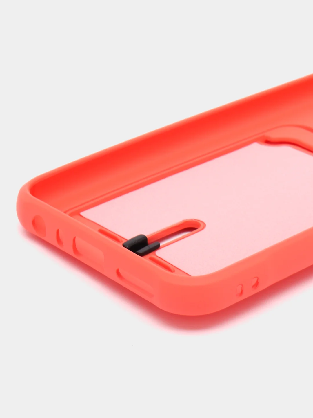 Коралловый силиконовый чехол для Xiaomi Redmi Note 8T (Сяоми Редми Нот 8Т), с карманом для карт