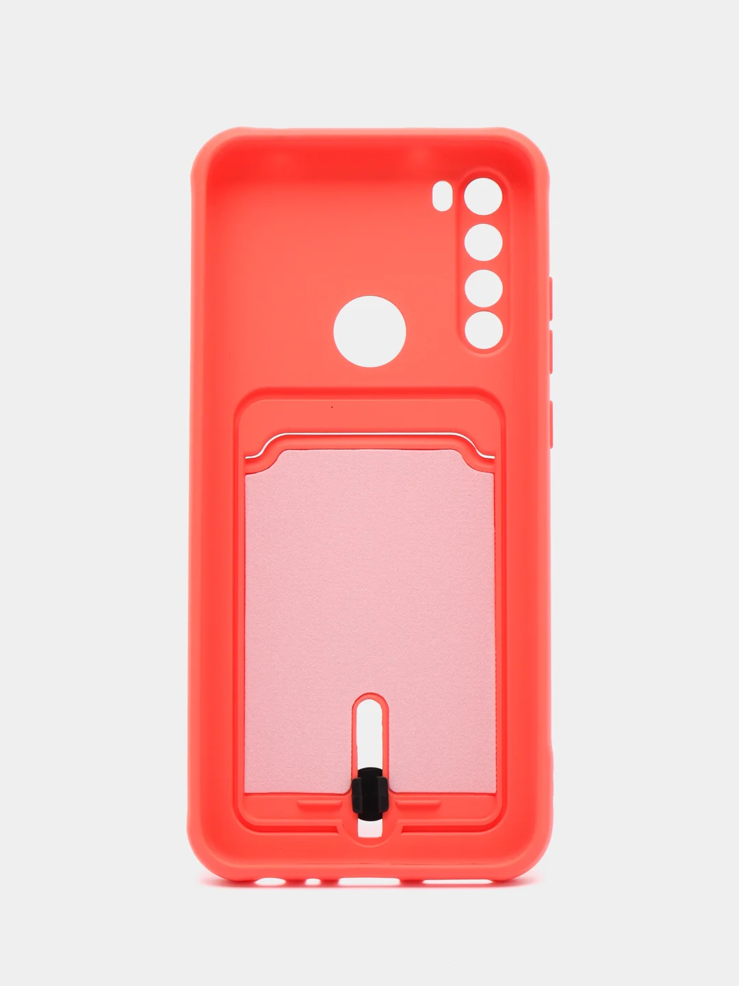 Коралловый силиконовый чехол для Xiaomi Redmi Note 8T (Сяоми Редми Нот 8Т), с карманом для карт