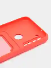 Коралловый силиконовый чехол для Xiaomi Redmi Note 8T (Сяоми Редми Нот 8Т), с карманом для карт
