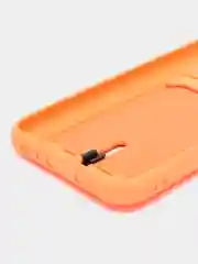 Оранжевый силиконовый чехол для Xiaomi Redmi Note 8T (Сяоми Редми Нот 8Т), с карманом для карт
