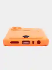Оранжевый силиконовый чехол для Xiaomi Redmi Note 8T (Сяоми Редми Нот 8Т), с карманом для карт