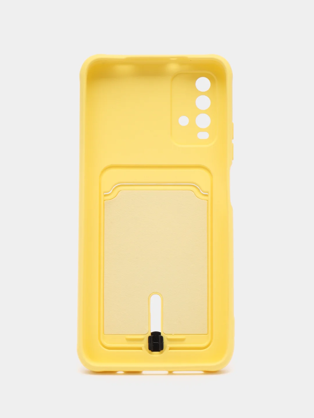 Желтый чехол силиконовый для Xiaomi Redmi 9T (Редми 9Т), с защитой камеры