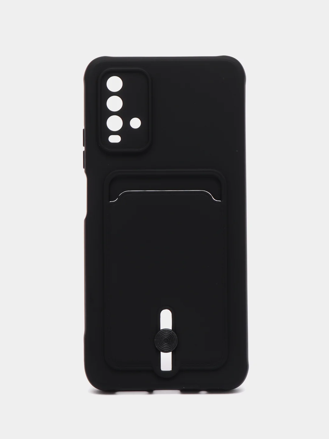 Черный чехол силиконовый для Xiaomi Redmi 9T (Редми 9Т), с защитой камеры