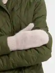 Бежевый женские варежки